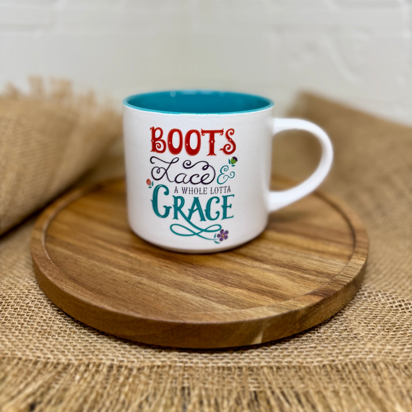 Mug Ceramic Boots Lace Grace