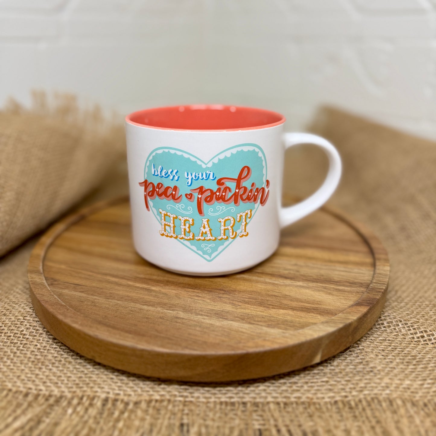 Mug Ceramic Pea Pickin' Heart