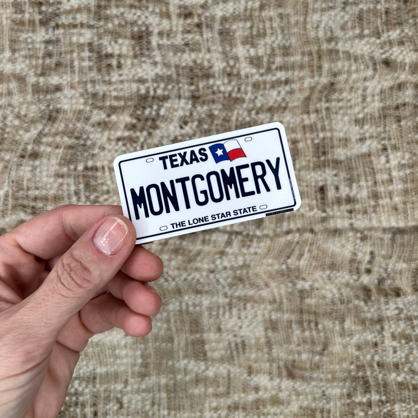 Montgomery, Texas License Plate Sticker