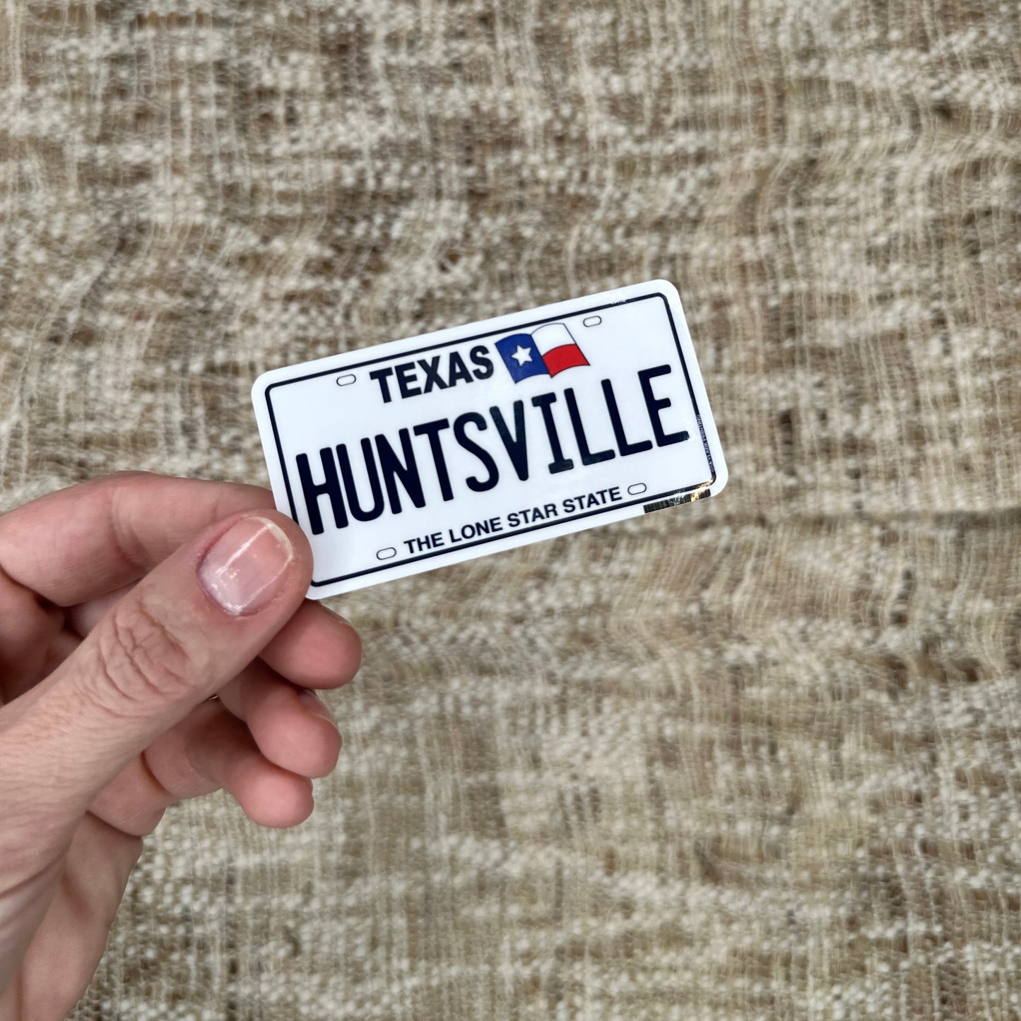 Huntsville, Texas License Plate Sticker