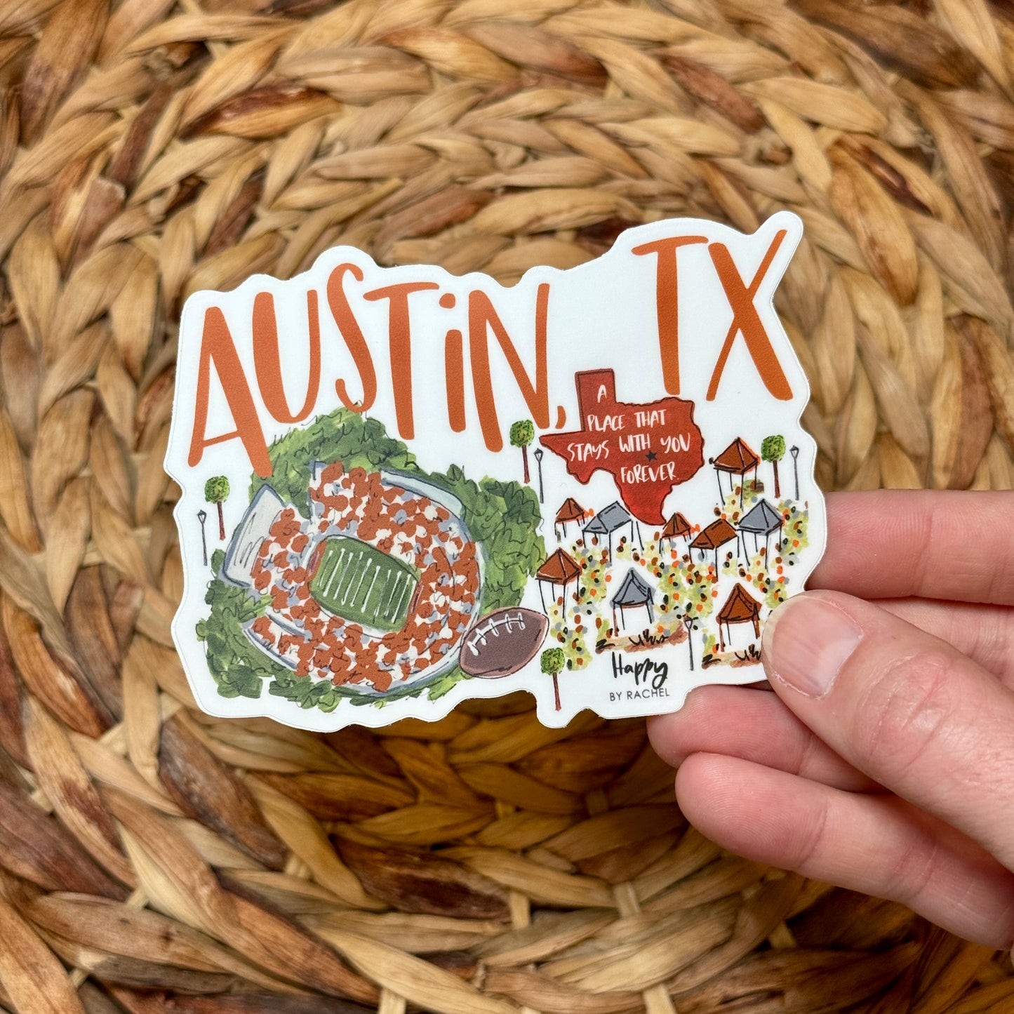 Austin, TX Game Day Sticker