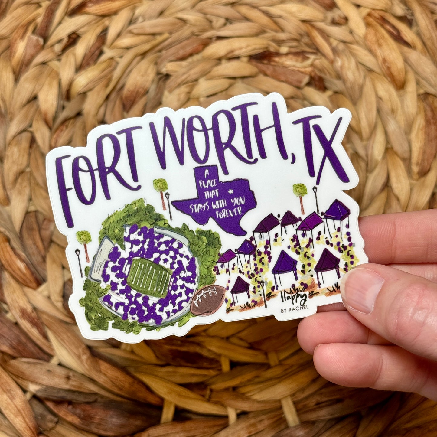 Fort Worth, TX Game Day Sticker