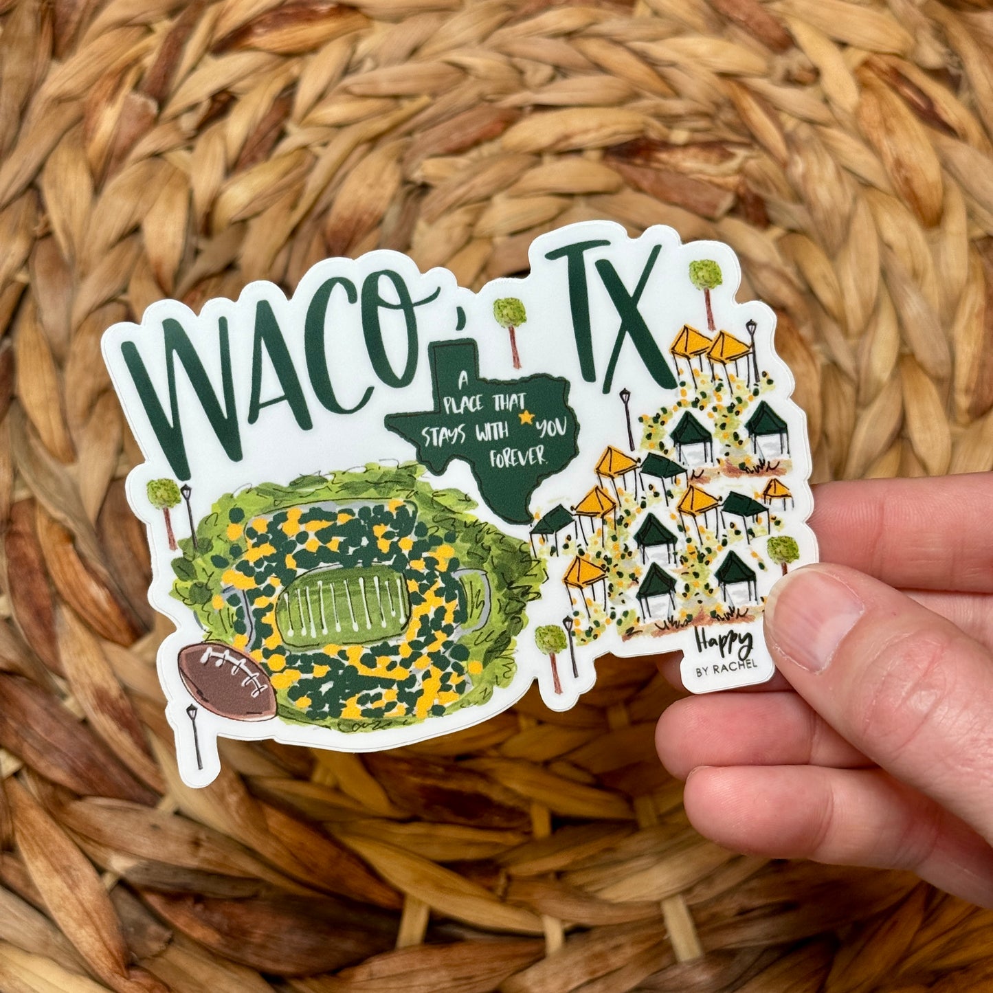 Waco, TX Sticker