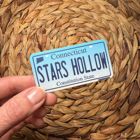 Stars Hollow, CT License Plate Sticker